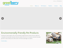 Tablet Screenshot of greenberryeco.com